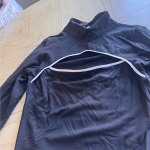 Victoria's Secret Black Top with White Label